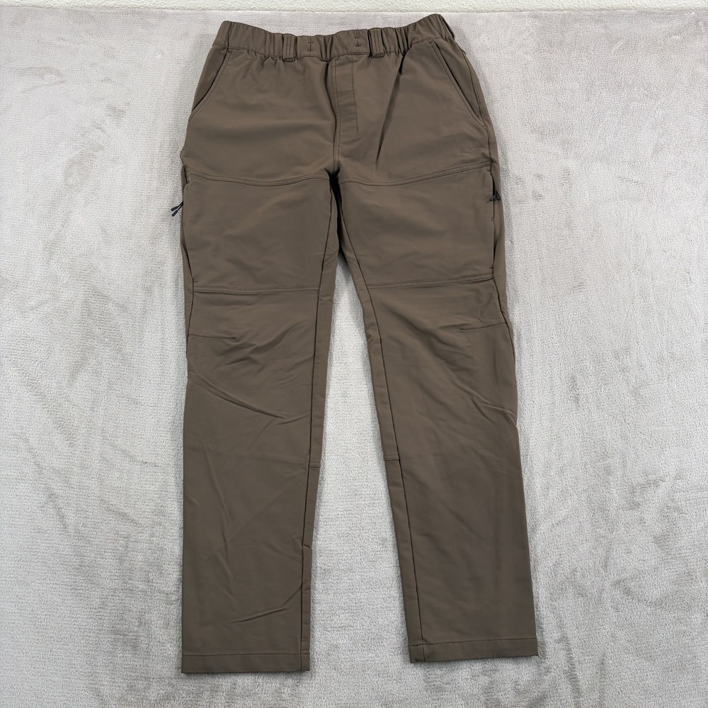 BYLT Premium Basics Active Cargo Pants in Dark Taupe Men Large Tech Nylon
